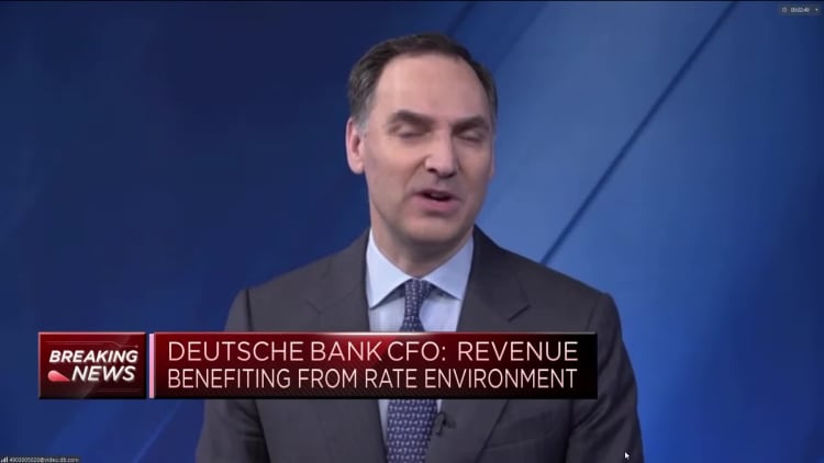 Credit environment worse than normal but not in period of stress, Deutsche Bank CFO says