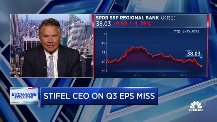 Stifel Financial CEO Ron Kruszewski on Q3 earnings miss