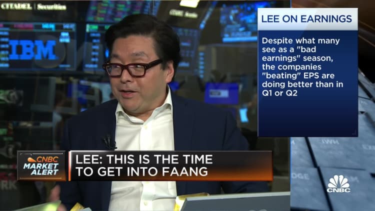 Fundstrat's Tom Lee: This is the time to get into FAANG