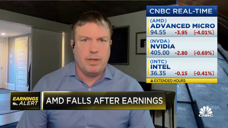 Wedbush's Matt Bryson reacts to AMD's Q3 earnings as stock slips on lower-than-expected guidance