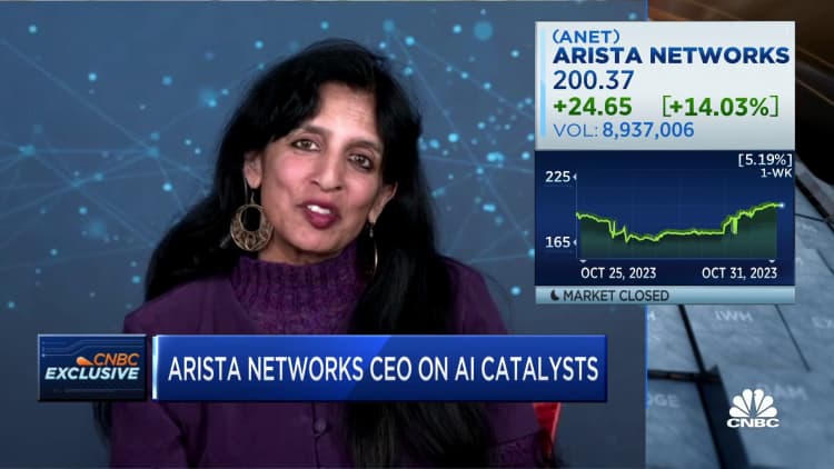 Volatility is something we plan for, says Arista CEO Jayshree Ullal on Meta's CapEx spending