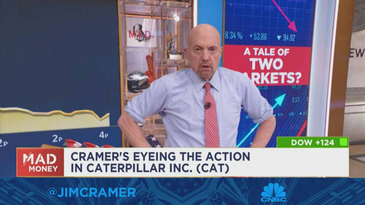 No one believes analysts' 2024 projections, so they are selling instead, says Jim Cramer