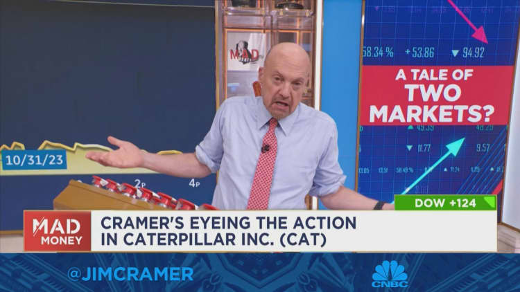 No one trusts CAT can beat estimates given a slowing economy, says Jim Cramer