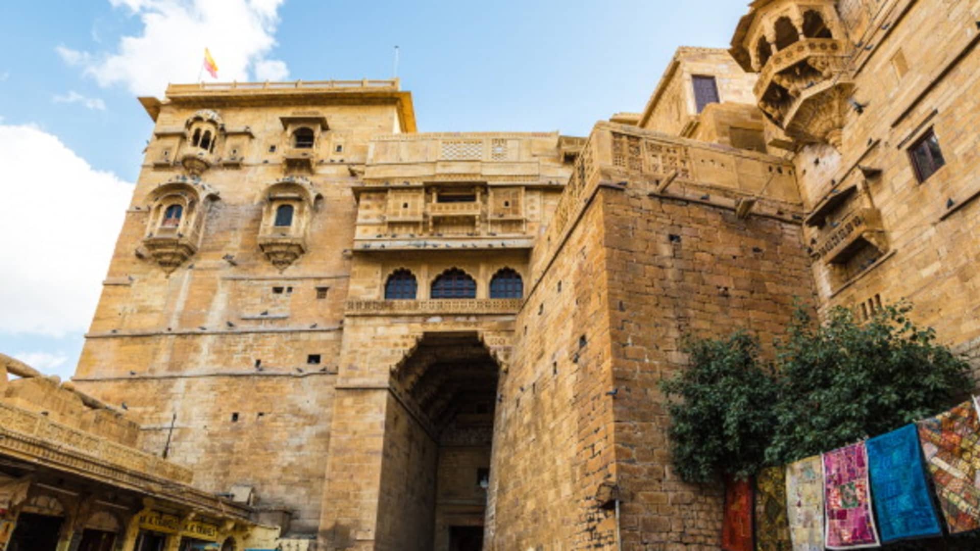 Jaisalmer Fort's Hawa Pol gate.