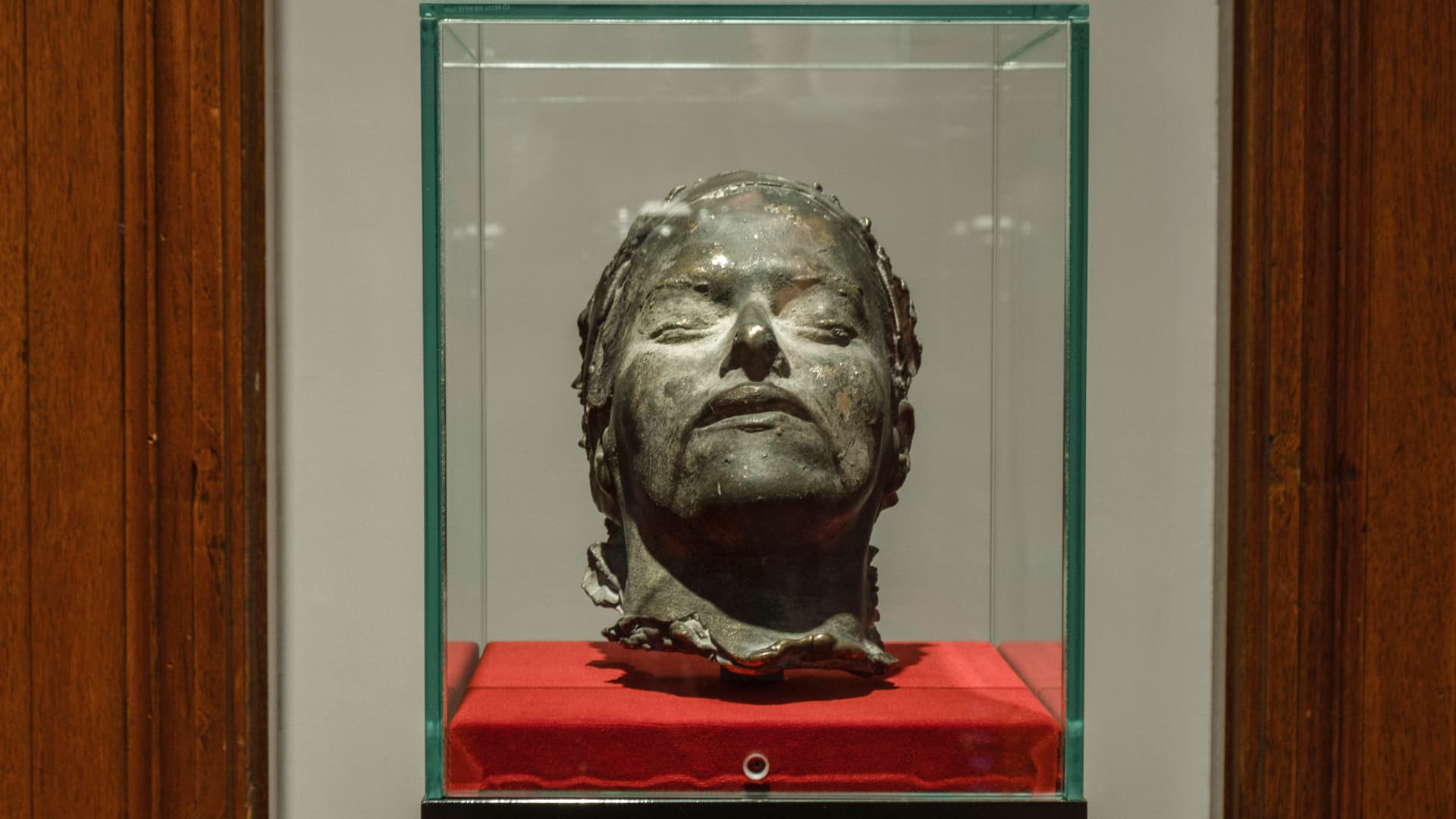 Death Mask by Tracey Emin, exhibited at the National Portrait Gallery in London, U.K., on June 19, 2023.