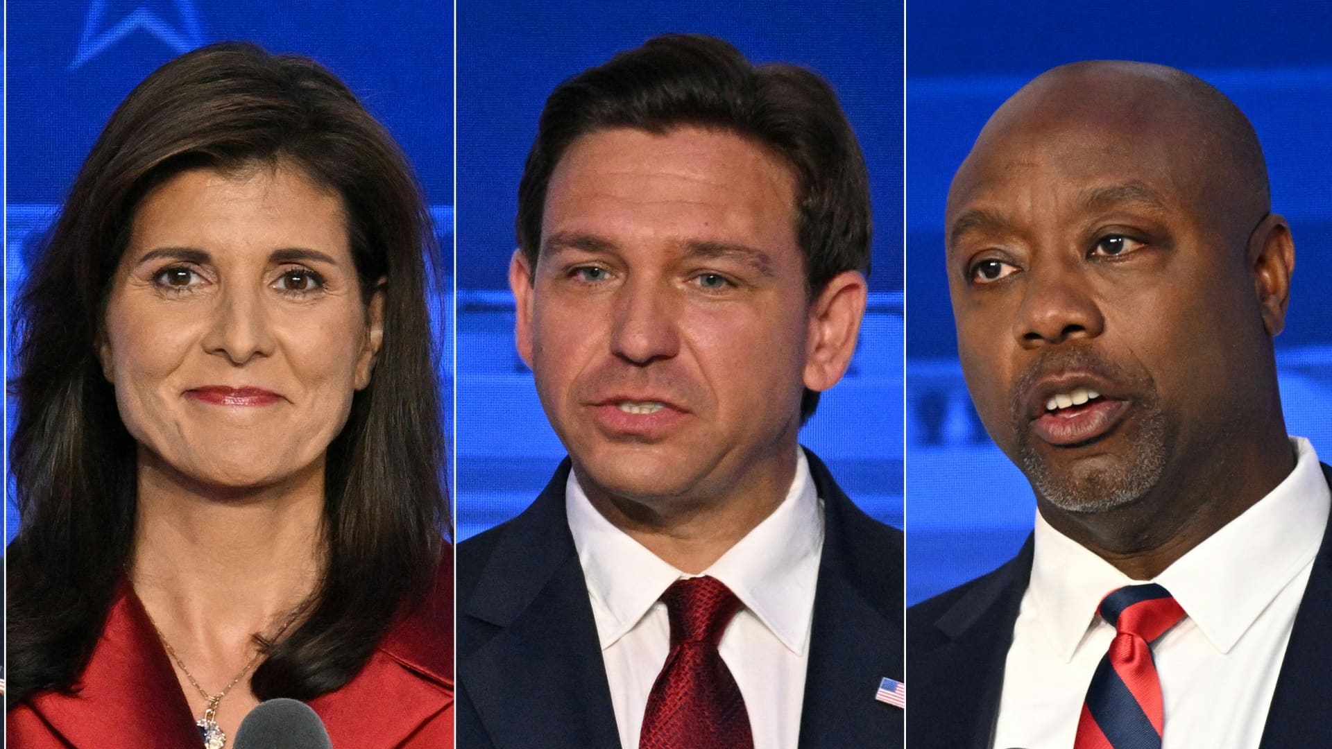 The Republican National Committee announced November 6, 2023 that five presidential candidates have met the criteria to participate in Wednesday's third primary debate in Miami. They are former New Jersey Governor Chris Christie, Florida Governor Ron DeSantis, former South Carolina Governor Nikki Haley, entrepreneur Vivek Ramaswamy and South Carolina Senator Tim Scott.