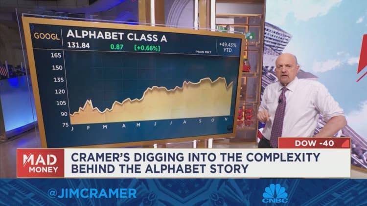 Jim Cramer charts the Magnificent Seven's path over the past year