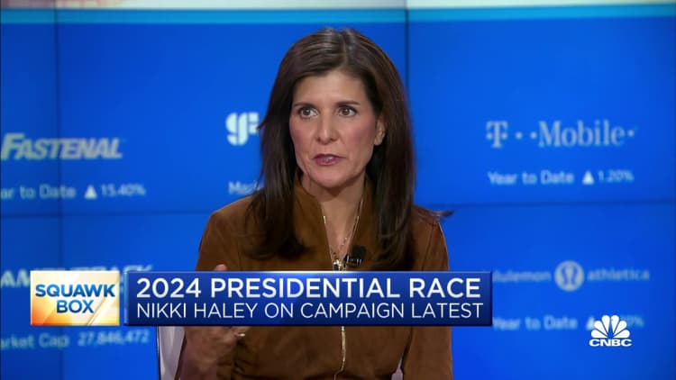 FMr. UN Ambassador Nikki Haley: ``Wherever Donald Trump goes, there will be chaos''