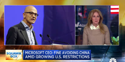 Microsoft CEO Satya Nadella: Fine avoiding China amid growing U.S. restrictions