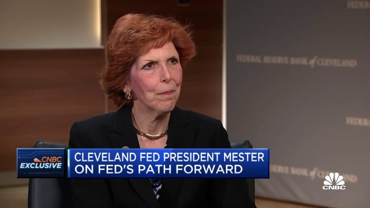 Loretta Mester, President of the Cleveland Fed: We're not just going to react to a single data point