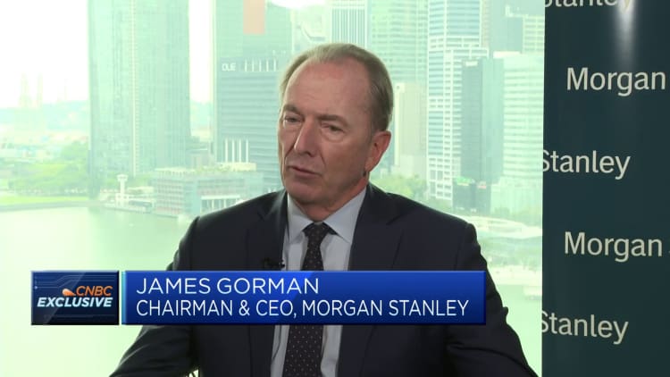 Morgan Stanley CEO says there's 'real progress' in the fight against inflation