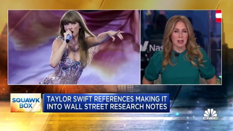 Taylor Swift references making it into Wall Street research notes