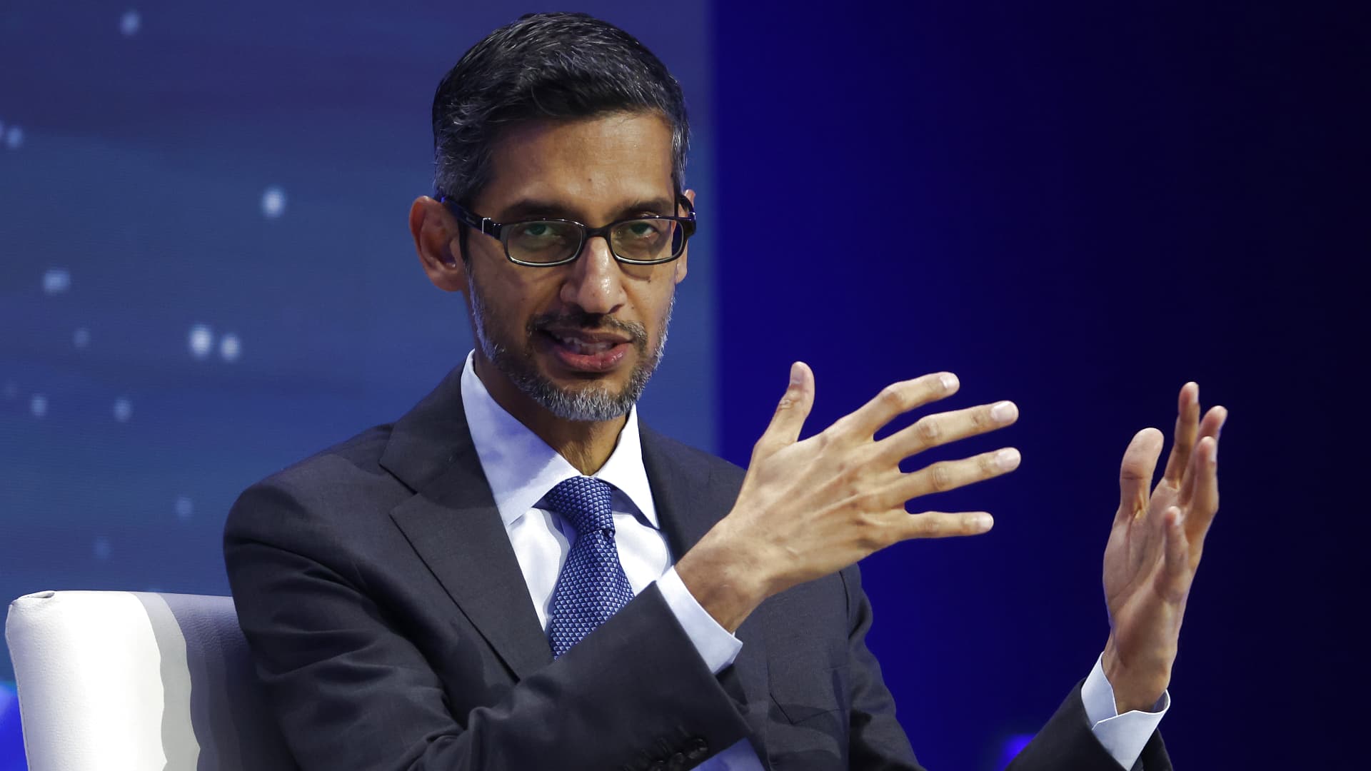AI can 'disproportionately' help defend against cybersecurity threats, Google CEO Sundar Pichai says