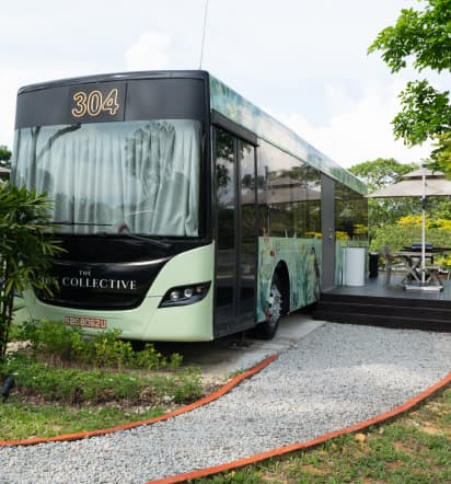 Southeast Asia's first luxury hotel made from retired buses opens in Singapore