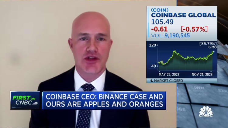 Coinbase CEO on Binance: Good for the industry to turn the page, make sure we're following the law