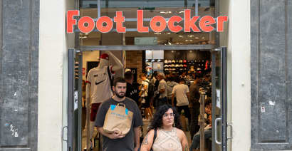 Better than feared financials are fueling Foot Locker's surge. But we'll take it