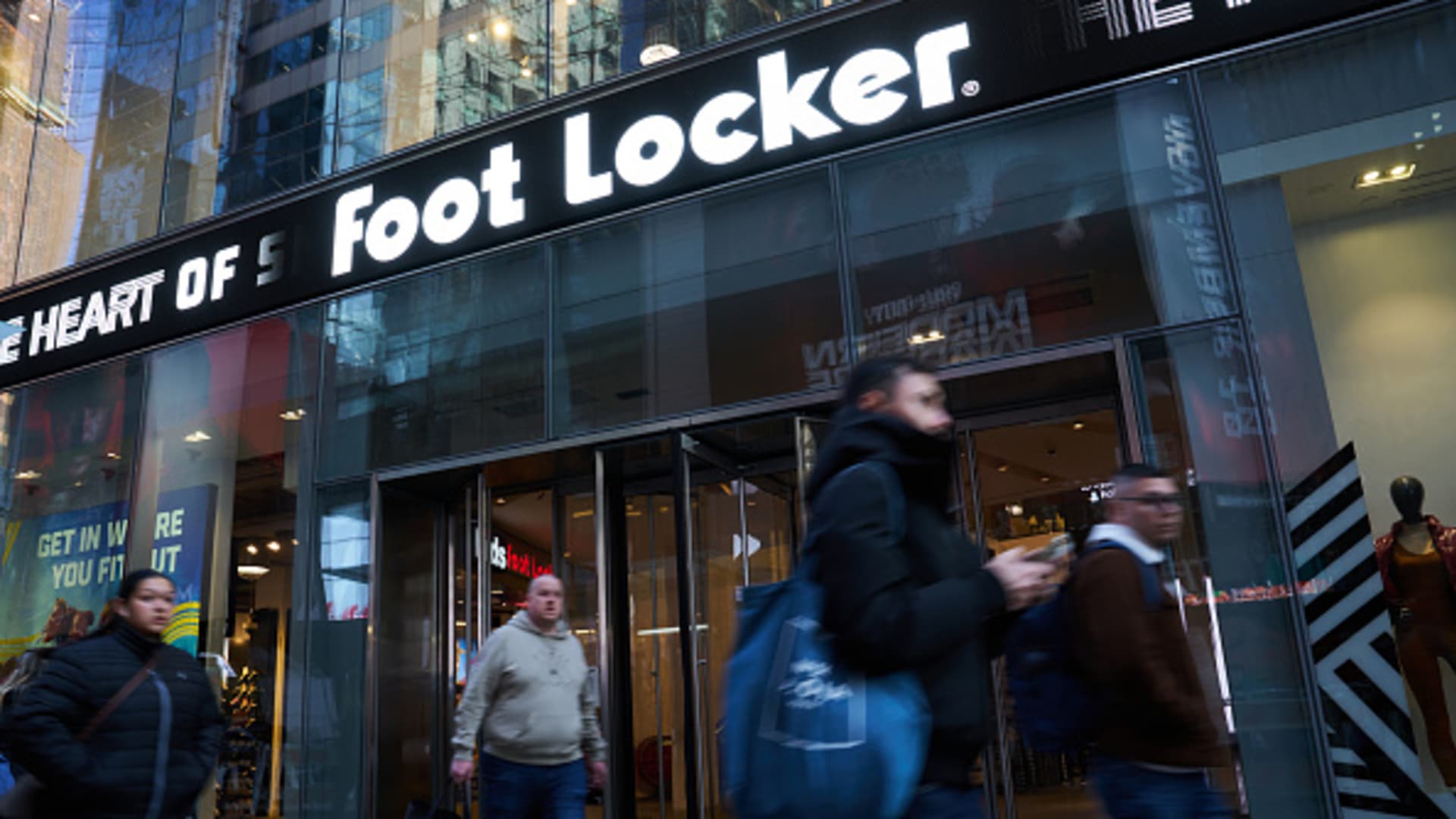 Foot Locker shares jump more than 15% after earnings beat, more upbeat sales outlook