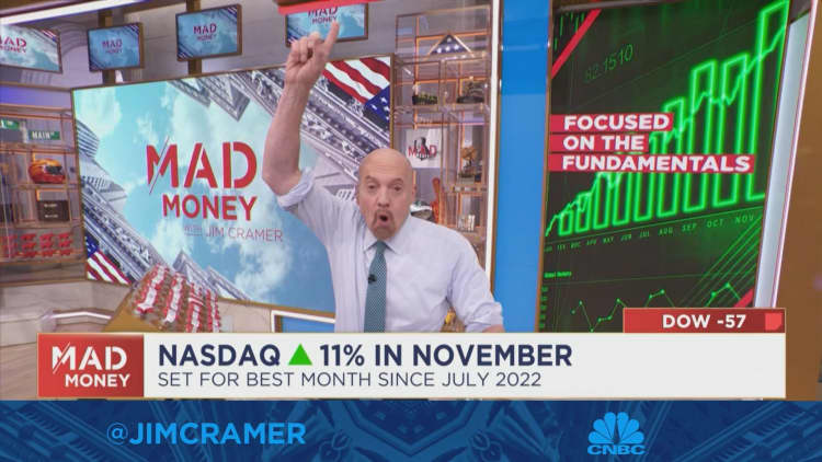 A market run like this means something changed beyond sentiment, says Jim Cramer