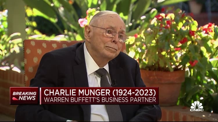 Charlie Munger in final CNBC interview: You've got to learn how to recognize rare opportunities when they come