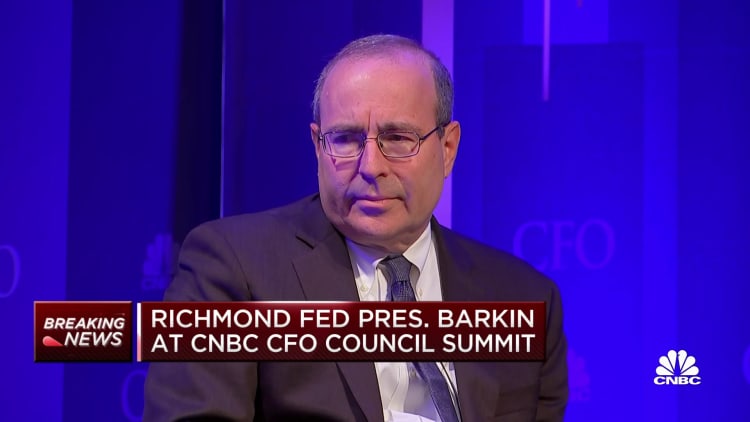 Richmond Fed President Tom Barkin: Separate the consumer data from what I'm hearing on the ground