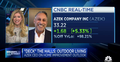 Consumers are still investing in home improvement despite weak home sales, says Azek CEO