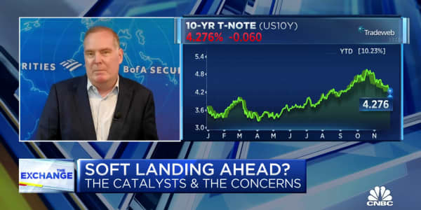 A soft landing for the economy is expected, says BofA's Michael Gapen