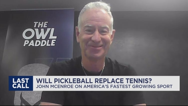 Tennis legend John McEnroe talks new quiet pickleball paddle