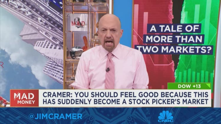 This has become a stock picker's market, says Jim Cramer