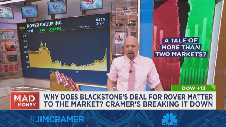 There have been two markets for too long, says Jim Cramer