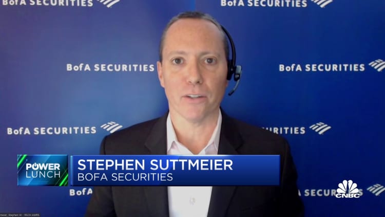 Cash will be put to work if that rally continues, says BofA's Stephen Suttmeier