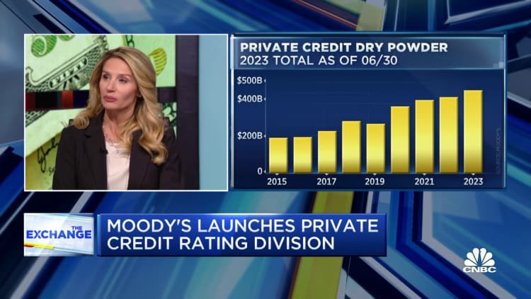 Private credit may potentially grow to nearly $3 trillion in a couple of years, says Moody's Ana Arsov