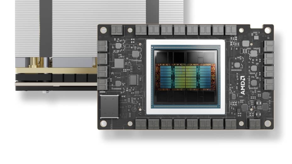 AMD MI300X accelerator for artificial intelligence.