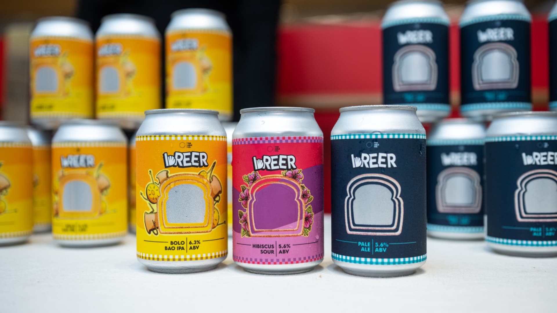 Beer from Hong Kong-based startup Breer is made from leftover bread and comes in flavors that pay homage to Hong Kong's food scene.