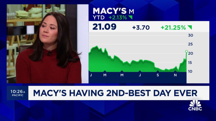 Macy's shares surge following a $5.8 billion buyout offer