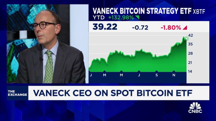 Bitcoin is the obvious asset that's growing up in front of our eyes, says VanEck CEO
