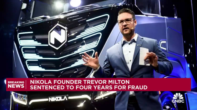 Nikola founder Trevor Milton sentenced to four years for fraud