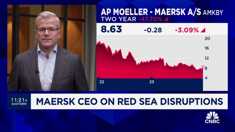El director ejecutivo de Maersk habla de las perturbaciones en el Mar Rojo y los retrasos en los envíos