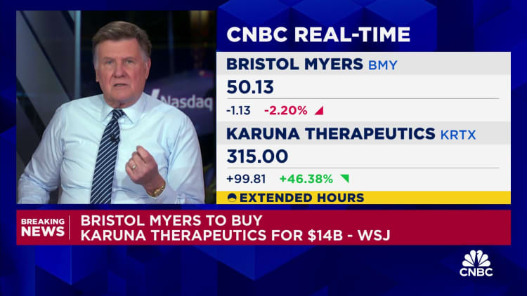 Bristol Myers to buy Karuna Therapeutics for $14 billion