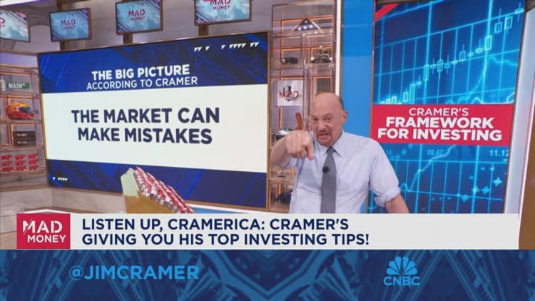 The market can be just as wrong as any individual investor, says Jim Cramer