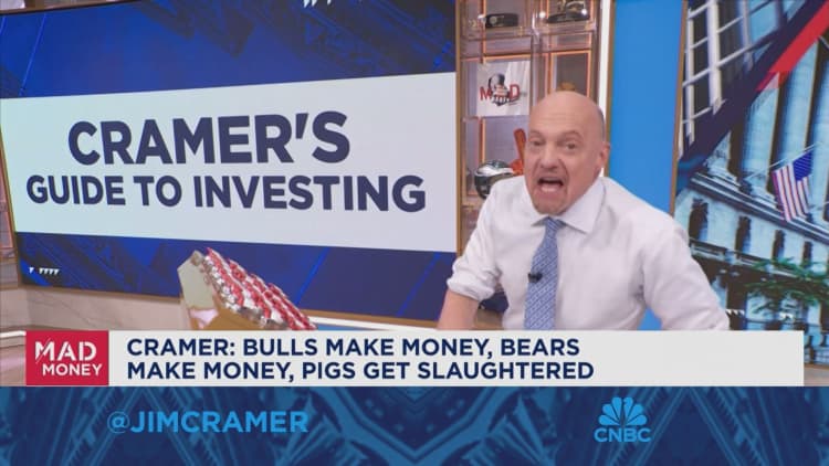 If you push your luck by staying short too long you get sent to the slaughter house, says Jim Cramer