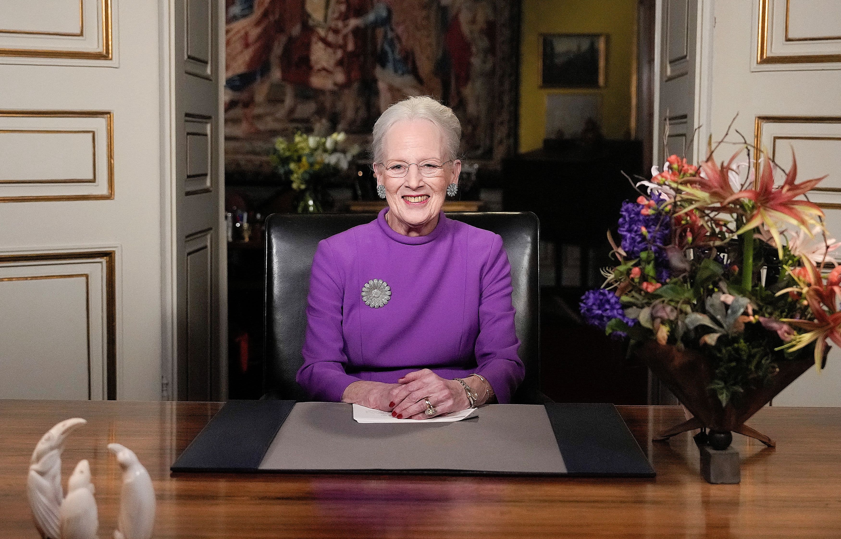 Denmark’s Queen Margrethe II announces she will abdicate the throne on Jan. 14