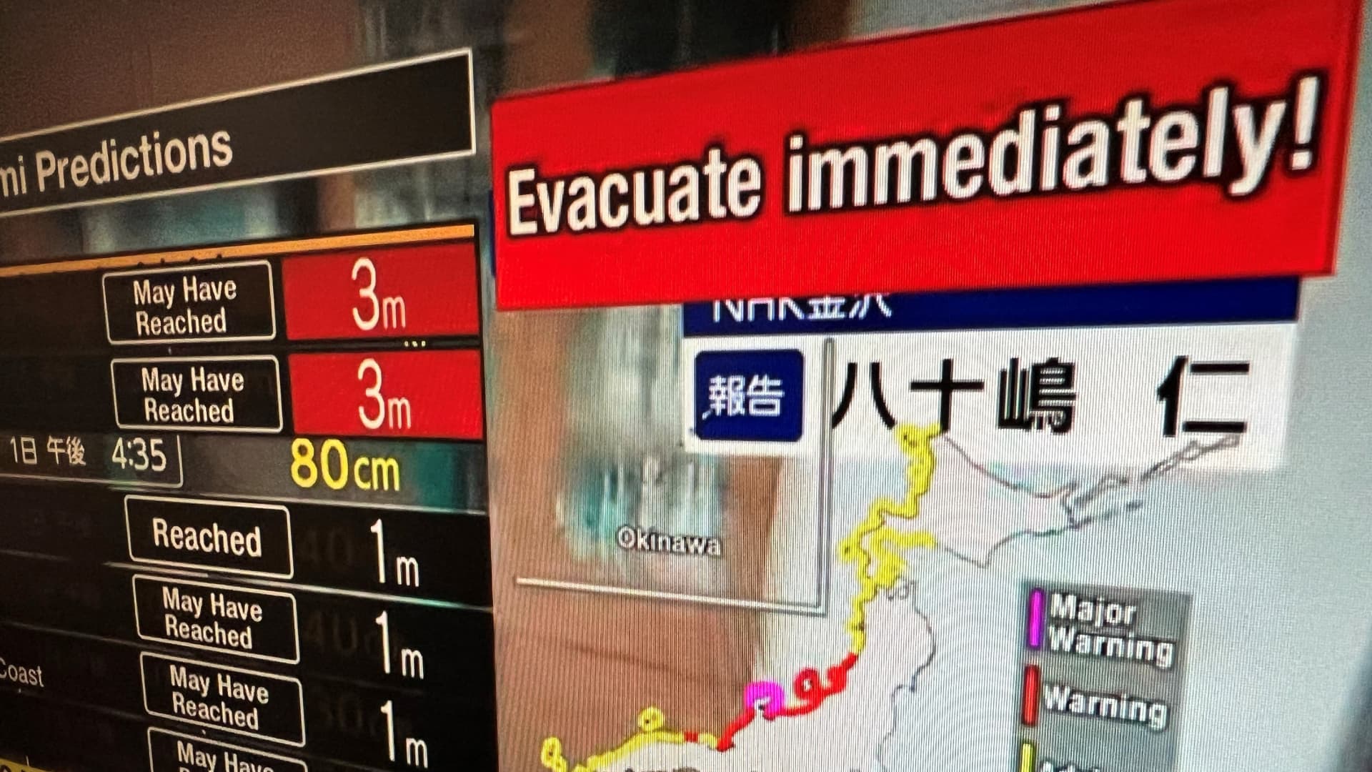 Massive earthquake jolts Japan, residents evacuate coast