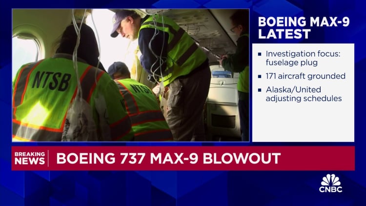 Boeing blowout: NTSB investigators focus on fuselage plug after door blows off 737 Max-9