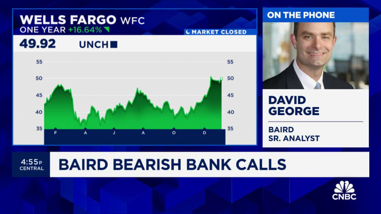Baird curbs their enthusiasm on trio of financials ahead of bank earnings