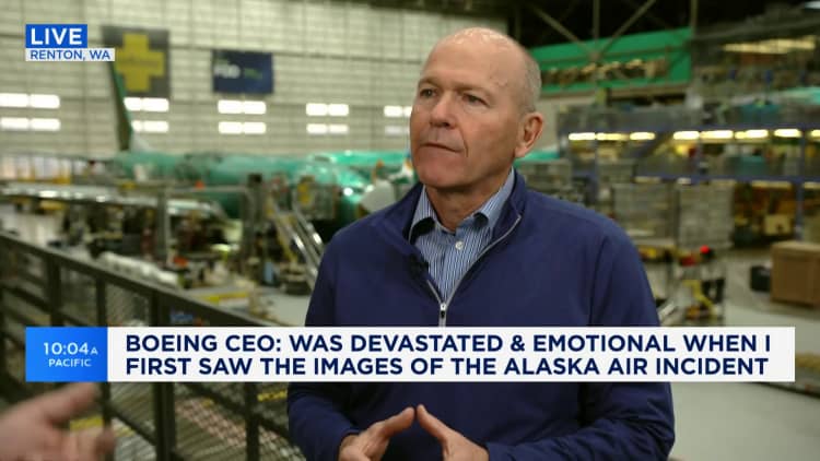 Boeing CEO Dave Calhoun calls the Alaska Airlines incident a 'mistake' that should never happen