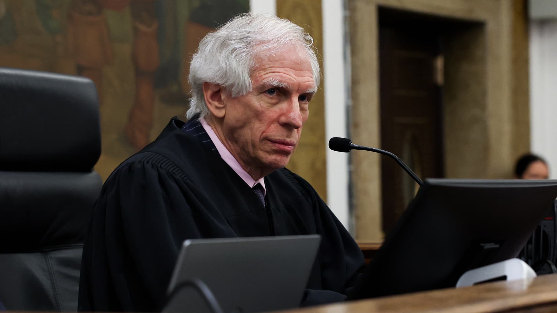 Judge Arthur Engoron attends the closing arguments in the Trump Organization civil fraud trial at New York State Supreme Court in the Manhattan borough of New York City on Jan. 11, 2024.
