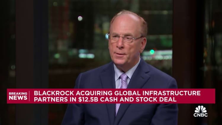BlackRock CEO Larry Fink on GIP deal: The future in private markets will be infrastructure