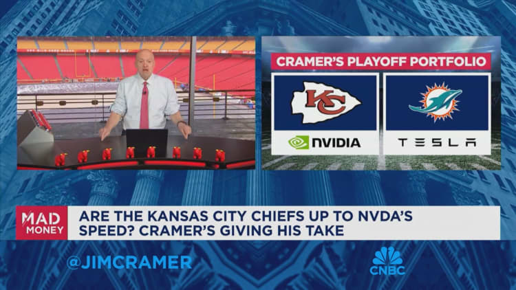 Jim Cramer compares Nvidia's dominance to the Kansas City Chiefs