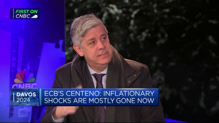 Centeno says ECB remains data dependent, inflation moving in right direction