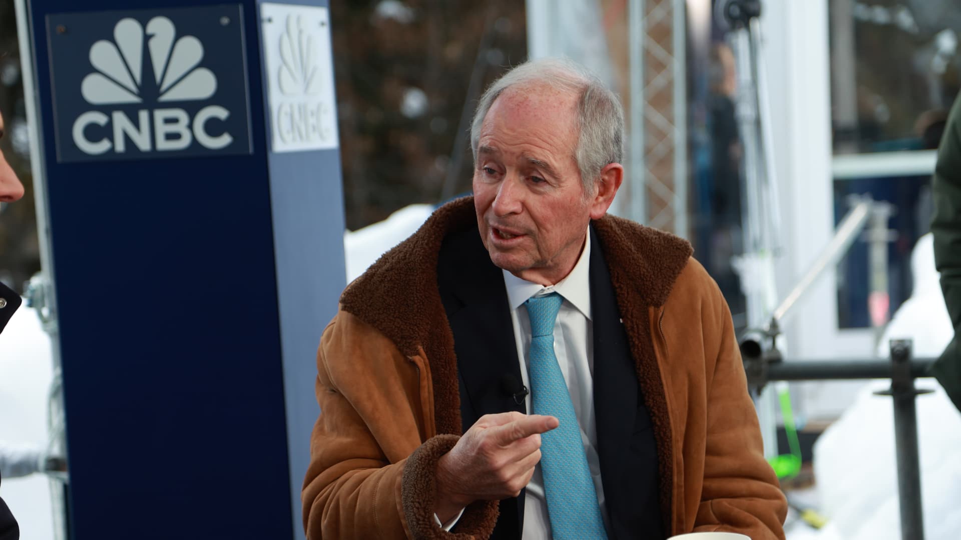 Steve Schwarzman, Chairman, CEO & Co-Founder Blackstone Group, speaking on CNBC's Squawk Box at the World Economic Forum Annual Meeting in Davos, Switzerland on Jan. 17th, 2024.